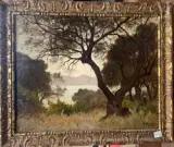 Vue d'Antibes by Paul Sebilleau, Huile sur panneau, sold Sep 2011