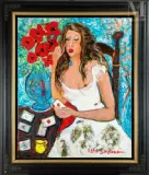 L'As de coeur by Raya Sorkine, Huile sur toile, sold Jul 2011