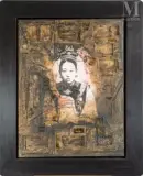 La jeune femme de Shanghai by Alain Kleinmann, Huile et technique mixte sur toile, sold Jul 2011