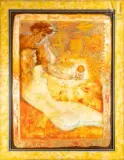 Prélude à l'après midi d'un faune by Yves Cass, Huile sur toile, sold Jul 2011