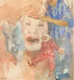 Le clown by Sergey Mako, Aquarelle sur papier, sold Jul 2011