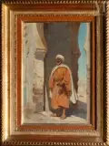 Homme à la nimcha by Georges Brétegnier, Huile sur toile d'origine, sold Jul 2011