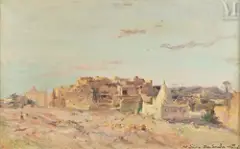 Sidi Bou Saada by Maxime Noiré, Huile sur toile d'origine, sold Jul 2011