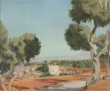 La villa Abd-El-Tif à Alger by Camille Leroy, Huile sur toile d'origine, sold Jul 2011