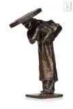 Jeune femme asiatique au chapeau by Angiolo Vannetti, Bronze à patine brune, sold Mar 2011