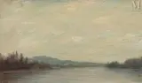 La Seine à Sèvres by Georges Huet, Huile sur toile marouflé sur carton, sold Mar 2010