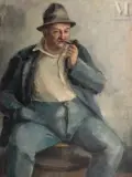 Le critique gastronomique Curnonsky by Maurice Asselin, vers 1924, Huile sur toile, sold Mar 2010