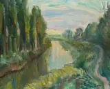 Canal du midi by Charles Camoin, Huile sur toile d'origine, sold Mar 2010