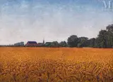 Paysage by Gustave Cariot, Huile sur toile d'origine, sold Mar 2010