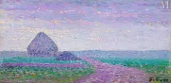 La plaine, Etude à Perigny by Gustave Cariot, Huile sur panneau une planche non parqueté, sold Mar 2010