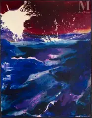 Le sel violet by Marcelle Loubchansky, 1962, Huile sur toile, sold Mar 2010