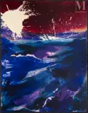 Le sel violet by Marcelle Loubchansky, 1962, Huile sur toile, sold Mar 2010