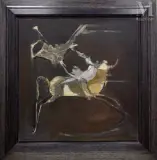 Ange de la Mort et Cavalier by Alfred Aberdam, Huile sur toile, sold Mar 2010