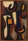 Sans titre by Jean-Michel Atlan, 1959, Huile sur toile, sold Mar 2010