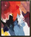 Rouge pourpre by Jean Miotte, Acrylique sur toile, sold Mar 2010