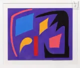 Composition, circa 1955 by Geneviève Claisse, Gouache sur papier, sold Mar 2010