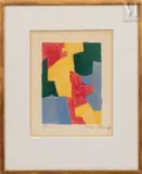 Composition bleue, rouge, jaune et verte by Serge Poliakoff, 1963, Lithographie en couleurs, épreuve d'artiste, sold Mar 2010