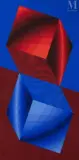 Bikub by Victor Vasarely, 1972, Acrylique sur toile, sold Mar 2010