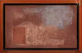 Duo Paese by Domenico Gnoli, 1958, Huile et sable sur toile, sold Mar 2010