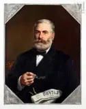 Portrait d'homme au Figaro by Émile Roumens, 1883, Huile sur toile, sold Oct 2026