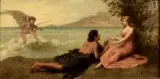 La galante séduction by Heinrich Bürck, 1892, Huile sur panneau, sold Oct 2026