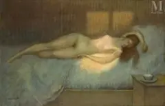 Nu allongé by Louis Picard, Huile sur toile, sold Oct 2026