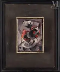Sans titre by Henri Goetz, 1947, Huile sur isorel, sold Jun 2026