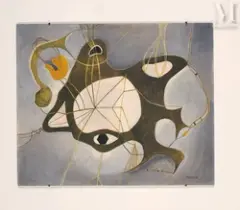 N°22-1951 Grønske-grått [Vert de gris] by Anna-Eva Bergman, 1951, Tempera à la caséine sur panneau de bois Isorel, sold Jun 2026