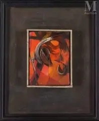 Sans titre by Henri Goetz, 1947, Huile sur isorel, sold Jun 2026
