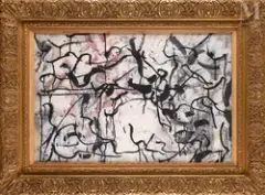 Composition by Jean Paul Riopelle, 1964, Gouache sur papier, sold Jun 2026