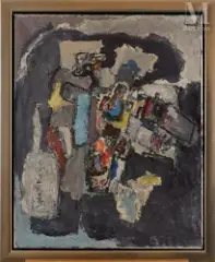 Paysage retrouvé, 1959-1960 by Jacques Doucet, Huile sur toile, sold Jun 2026