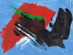Sans titre by Gérard Ernest Schneider, 1975, Gouache sur papier, sold Jun 2026