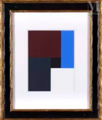 Sans titre by Aurélie Nemours, 1981, Gouache sur papier, sold Jun 2026