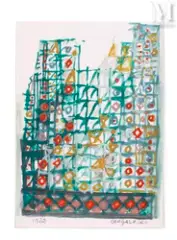 Sans titre by Manuel Cargaleiro, 1982, Gouache sur papier, sold Jun 2026