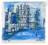 Sans titre by Manuel Cargaleiro, 1985, Gouache sur papier, sold Jun 2026