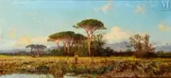 Vue de Capri, baie de Naples by Alessandro La Volpe, Huile sur toile, sold Apr 2026