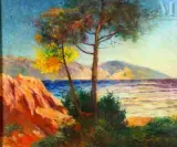 Autour de Menton by Lucien Laurent-Gsell, Huile sur toile, sold Apr 2026