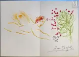 Carte de voeux by Marc Chagall, Lithographie d'interprétation sur Vélin d'Arches Format illustration, sold Jan 2026