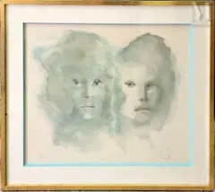 Cynthia et son double by Léonor Fini, Lithographie en couleur, sold Jan 2026
