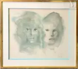 Cynthia et son double by Léonor Fini, Lithographie en couleur, sold Jan 2026