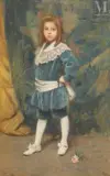 Portrait d’enfant by Maurice Eliot, Pastel, sold Dec 2025