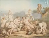 Bacchanale by Jacques-Philippe Caresme, 1780, Gouache, sold Dec 2025