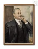Portrait de Léon Blum (1939) by Youri Pavlovitch Annenkov dit Georges Annenkoff, Huile sur toile d’origine, sold Dec 2025