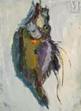Saint Pierre by Pierre Ambrogiani, Huile sur toile d'origine, sold Dec 2025