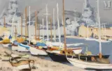 Toulon by Eugène Baboulène, Huile sur toile d'origine, sold Dec 2025