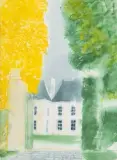 Le portail de Loupeigne by André Brasilier, 1979, Aquarelle et traits de mine de plomb sur papier, sold Dec 2025