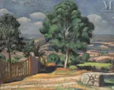 Uchon, vue sur la vallée by Louis Charlot, Huile sur toile d'origine, sold Dec 2025