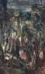 Sans titre by Roger Lambert-Loubère, 1970, Huile sur toile, sold Nov 2025