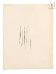 The Garden of Loneliness (1945) by Leon Kelly, Crayon sur papier, sold Nov 2025