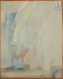 Composition by Pierre Lafoucrière, Huile sur toile, sold Nov 2025